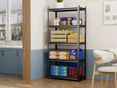 SteelMax5TierShelvingRackBlackMetalStorageRackingHeavyDutyEasyinstallSg_10_700x700