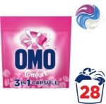 OMO Laundry Capsules 3 in 1 Touch of Comfort 56 Pack - Image 7