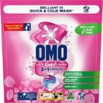 OMO Laundry Capsules 3 in 1 Touch of Comfort 56 Pack - Image 3