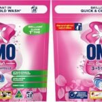 OMO Laundry Capsules 3 in 1 Touch of Comfort 56 Pack